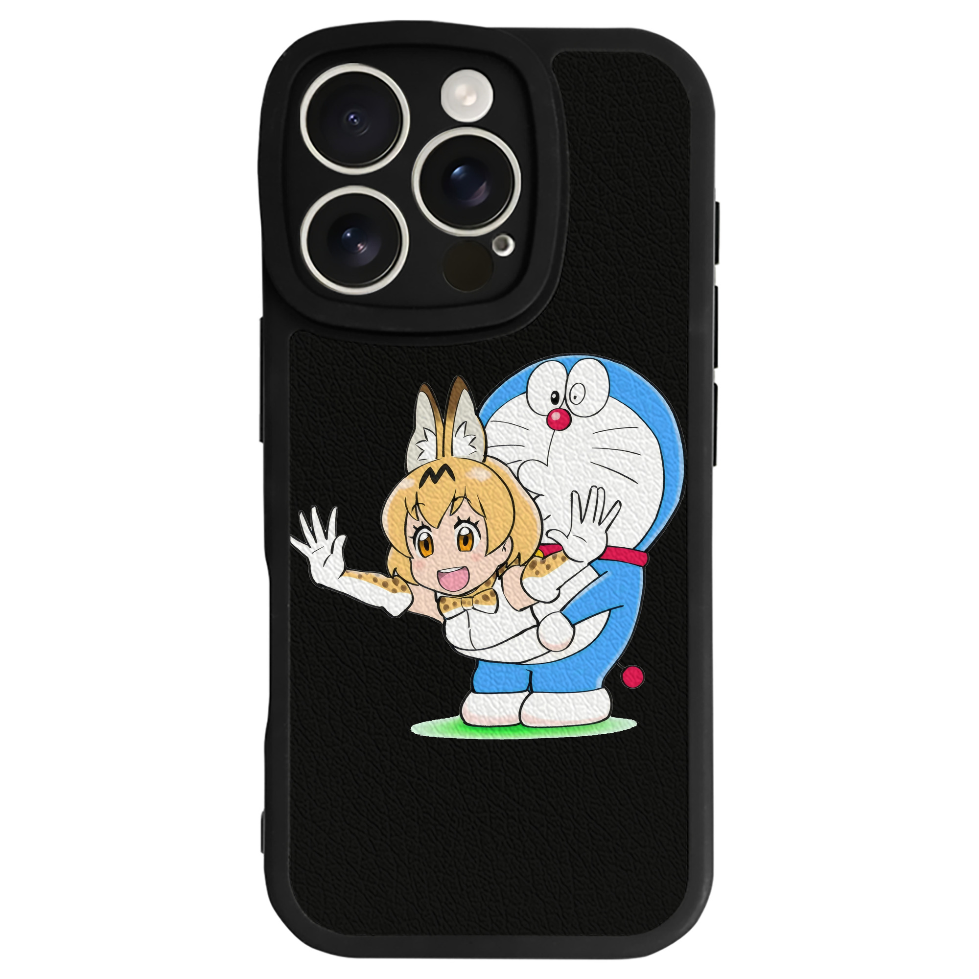 （画像用） ドラえもん Doraemon 【iPhone 16シリーズ対応】シリコンスマホケース（レザー調） 材質：シリコン